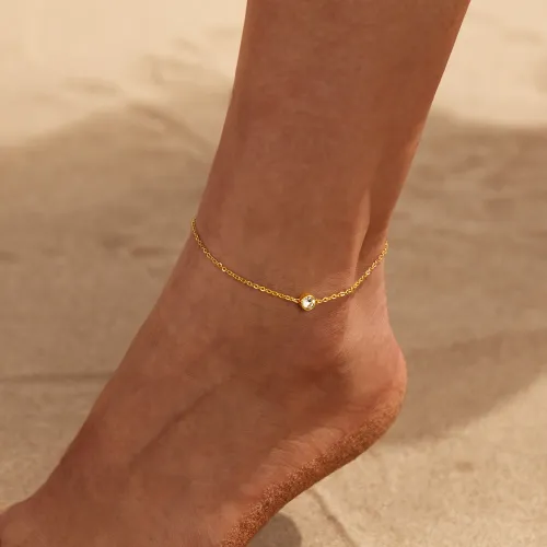 Wholesale Stainless Steel Minimalist Anklet