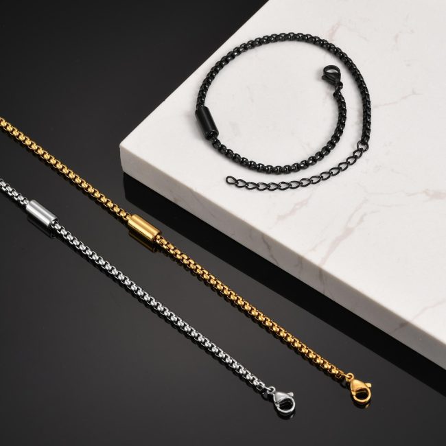 Wholesale Stainless Steel Men's Minimalist Bracelet