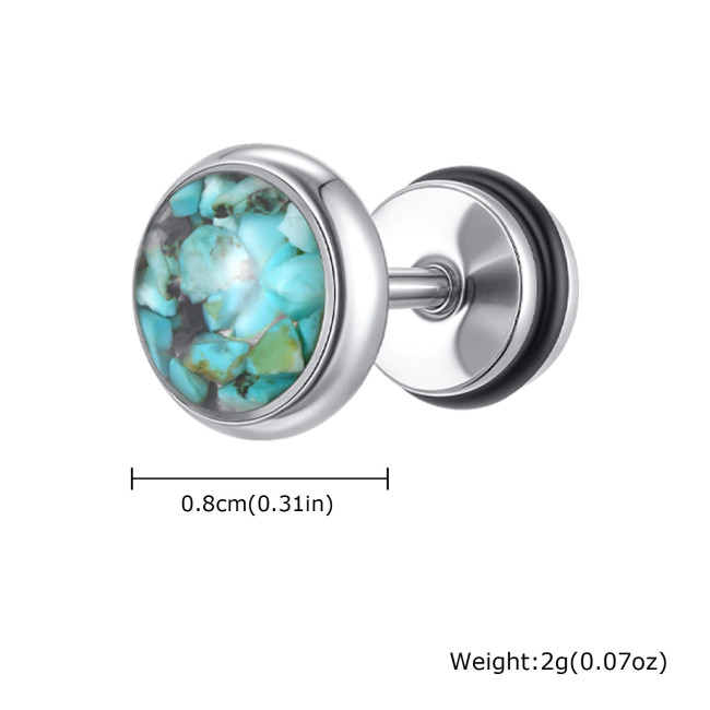 Wholesale Stainless Steel Turquoise Earrings