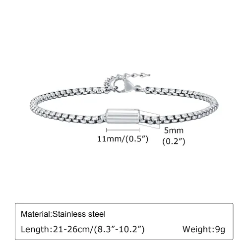 Wholesale Stainless Steel Men's Minimalist Bracelet