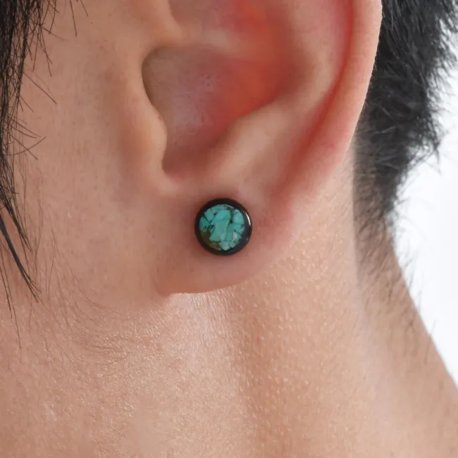 Wholesale Stainless Steel Turquoise Earrings