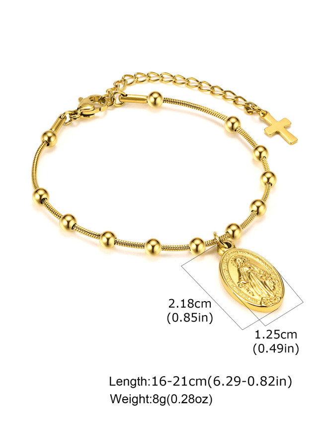 Wholesale Stainless Steel Madonna Bracelet