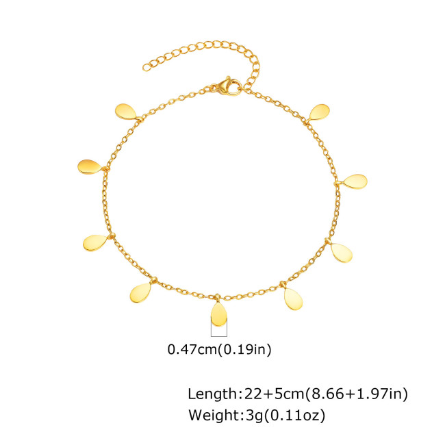 Wholesale Stainless Steel Beach Ladies Anklet