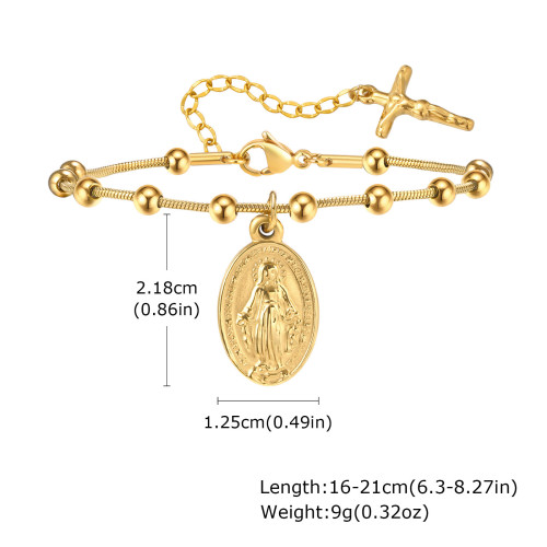 Wholesale Stainless Steel Madonna Bracelet