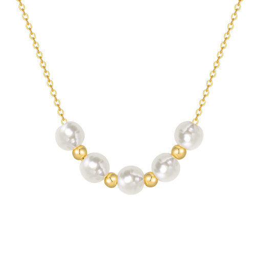 Wholesale Copper Double Layered Pearl Chain