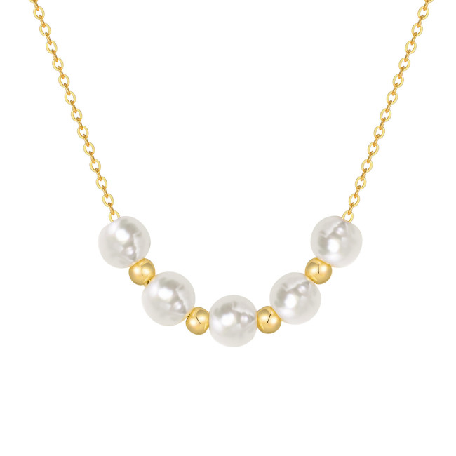 Wholesale Copper Double Layered Pearl Chain