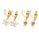 Wholesale Stainless Steel Fish Star Cute Earrings