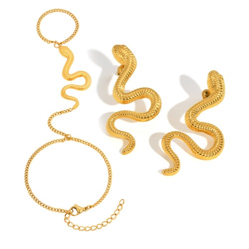 Wholesale Stainless Steel Snake Hand Chain Bracelet