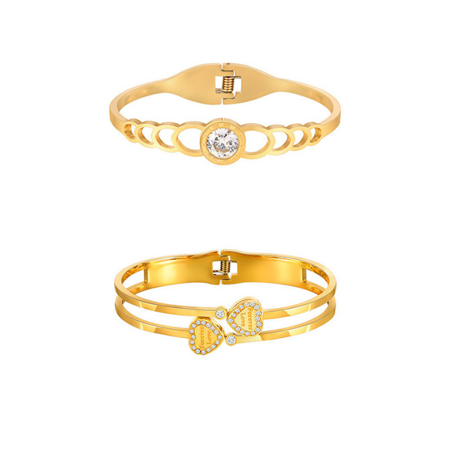 Wholesale Stainless Steel Forever Love Bangles