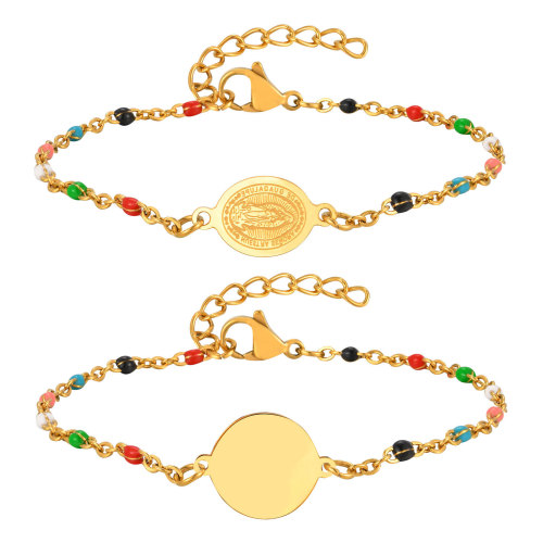 Wholesale Stainless Steel Colorful Beads Bracelet