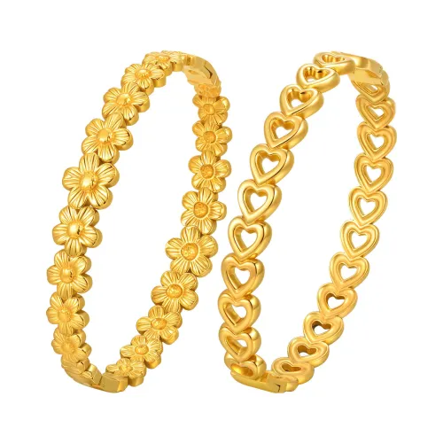 Wholesale Stainless Steel Flower Heart Bracelet
