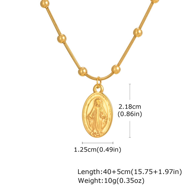 Wholesale Stainless Steel Madonna Pendant