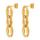 Copy Wholesale Stainless Steel Turquoise Earrings