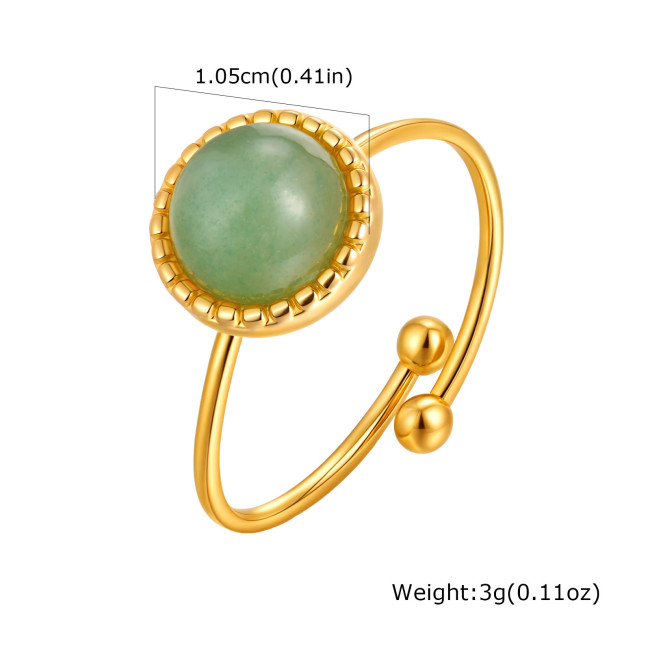 Wholesale Stainless Steel Cat's Eye Open Rings