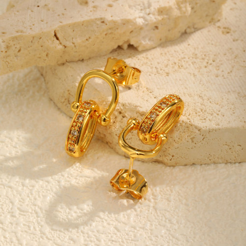 Wholesale Copper Horseshoe Earrings