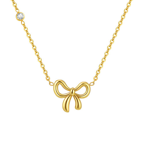 Wholesale Stainless Steel Bow Necklaces