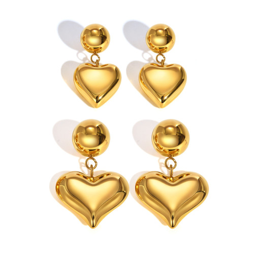 Wholesale Stainless Steel Heart Shaped Earrings
