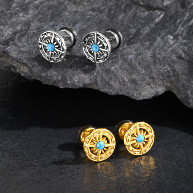 Wholesale Stainless Steel Compass Earrings