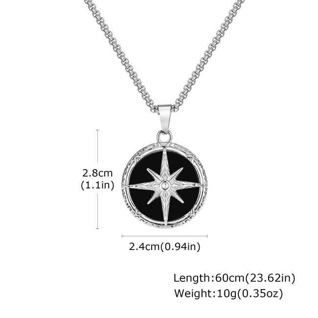 Wholesale Stainless Steel Eight-pointed Star Pendant