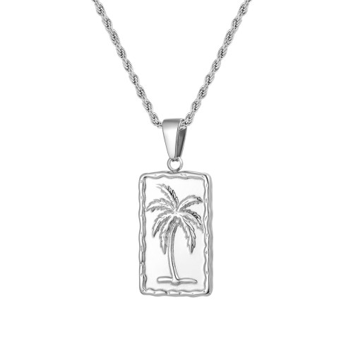 Wholesale Stainless Steel Coconut Tree Pendant