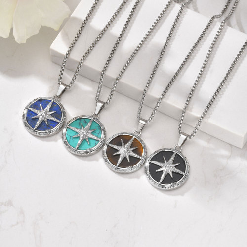 Wholesale Stainless Steel Eight-pointed Star Pendant