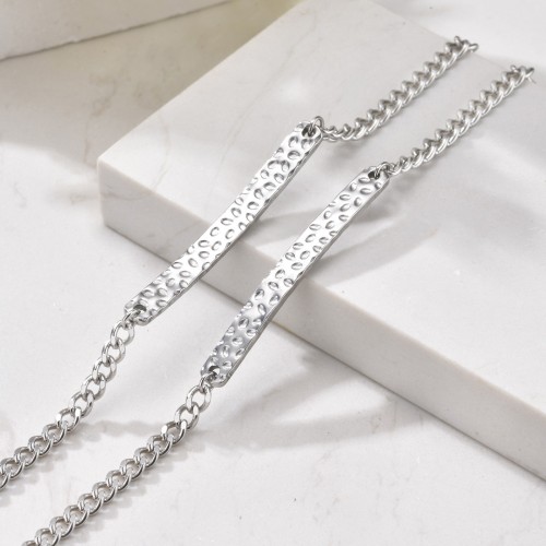 Wholesale Stainless Steel Hammered Bracelet