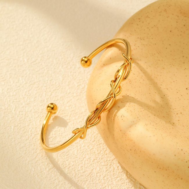 Wholesale Stainless Steel Infinity Open Bangle