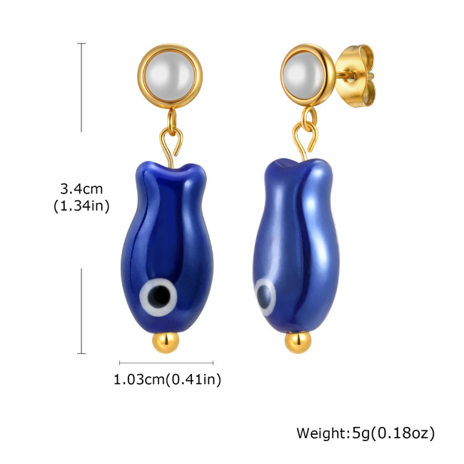 Wholesale Stainless Steel Sea Creature Earring