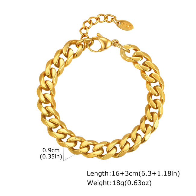 Wholesale Stainless Steel Women's Gold Bracelet