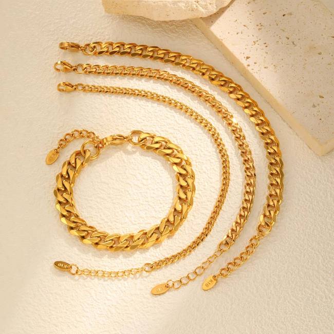 Wholesale Stainless Steel Women's Gold Bracelet
