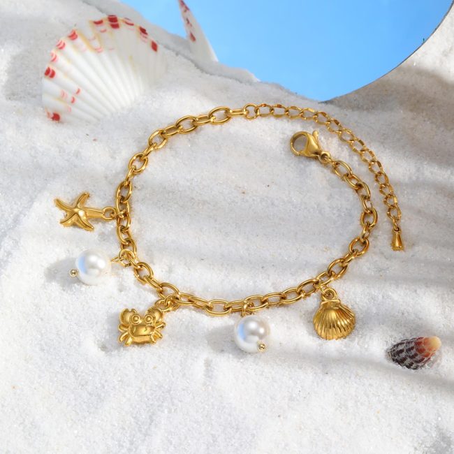 Wholesale Stainless Steel Ocean Style Bracelet