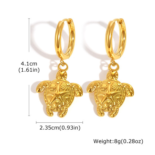 Wholesale Stainless Steel Turtle Earrings