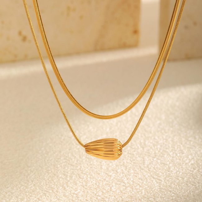 Wholesale Stainless Steel Stacking Necklace