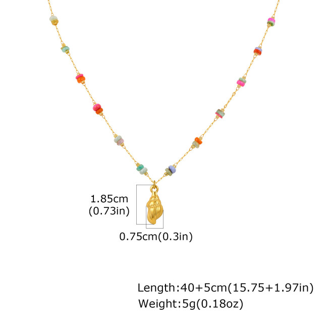 Wholesale Stainless Steel Conch Necklace