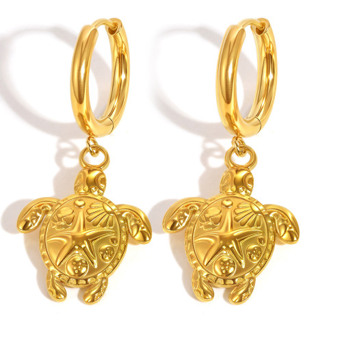 Wholesale Stainless Steel Turtle Earrings