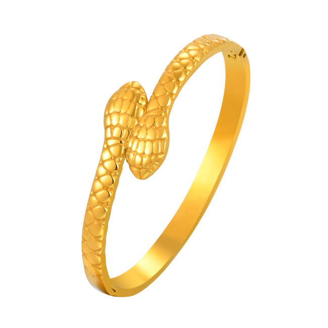Wholesale Stainless Steel Snake Openable Bangle