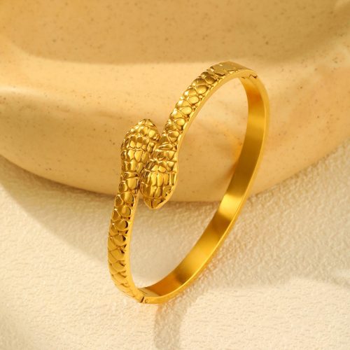 Wholesale Stainless Steel Snake Openable Bangle