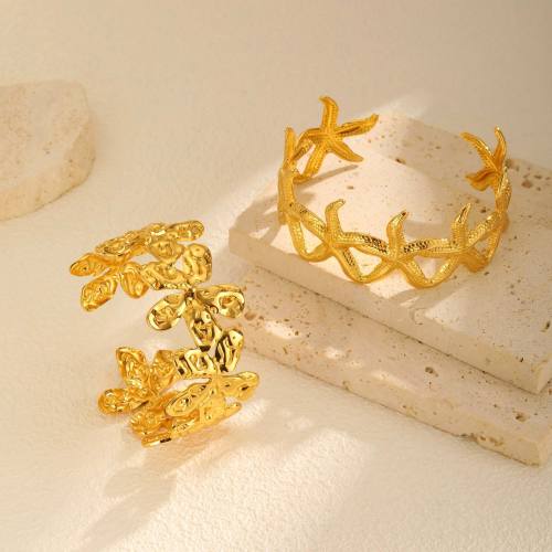 Wholesale Stainless Steel Starfish Bangle