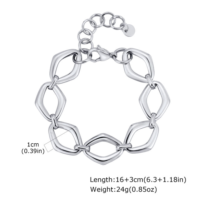 Wholesale Stainless Steel Diamond Chain Bracelet