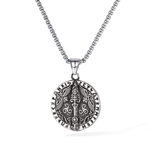 Wholesale Stainless Steel Viking Raven Pendant