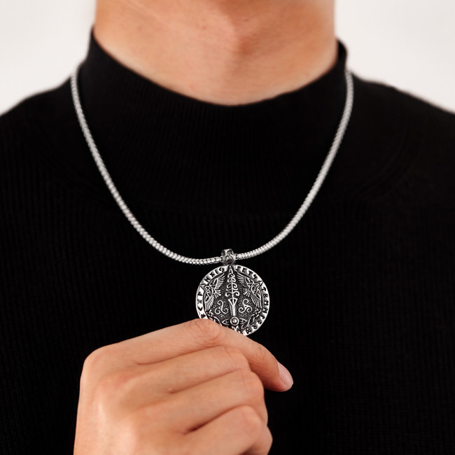 Wholesale Stainless Steel Viking Raven Pendant