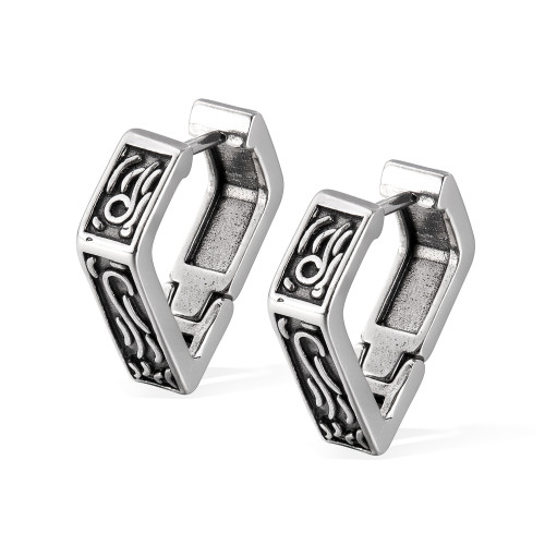 Wholesale Stainless Steel Hip Hop Earrings