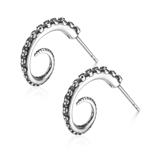 Wholesale Stainless Steel Octopus Whisker Earrings