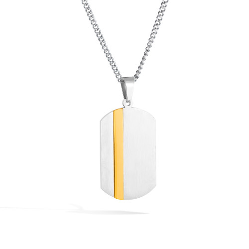 Wholesale Stainless Steel Minimalist Military Pendant