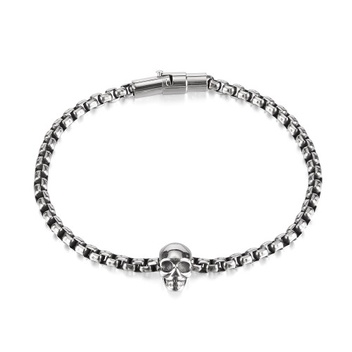Wholesale Stainless Steel Skull Head Bracelet