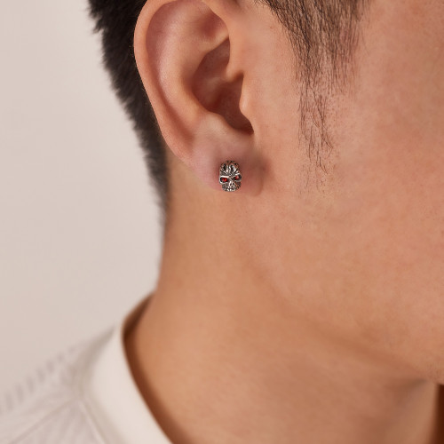 Wholesale Stainless Steel Skull Stud Earrings