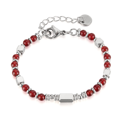 Wholesale Stainless Steel Creative Natural Stone Bracelet