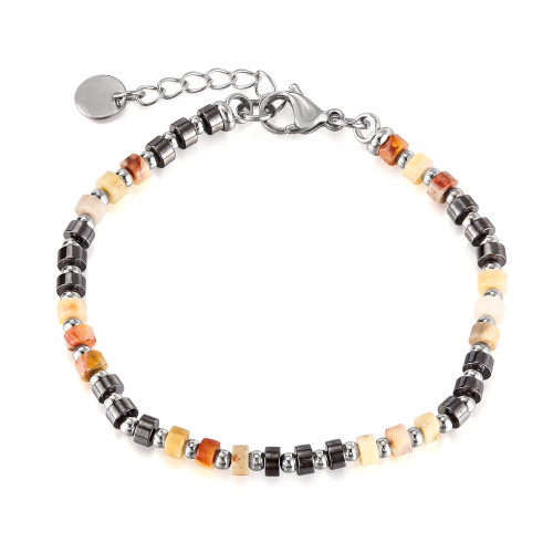 Wholesale Stainless Steel Fashion Natural Stone Bracelet