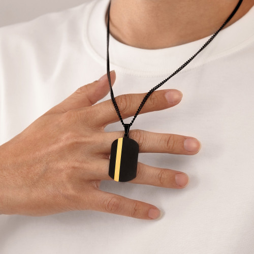 Wholesale Stainless Steel Minimalist Military Pendant