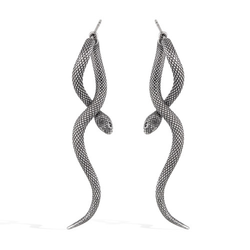 Wholesale Stainless Steel Vintage Snake Earrings